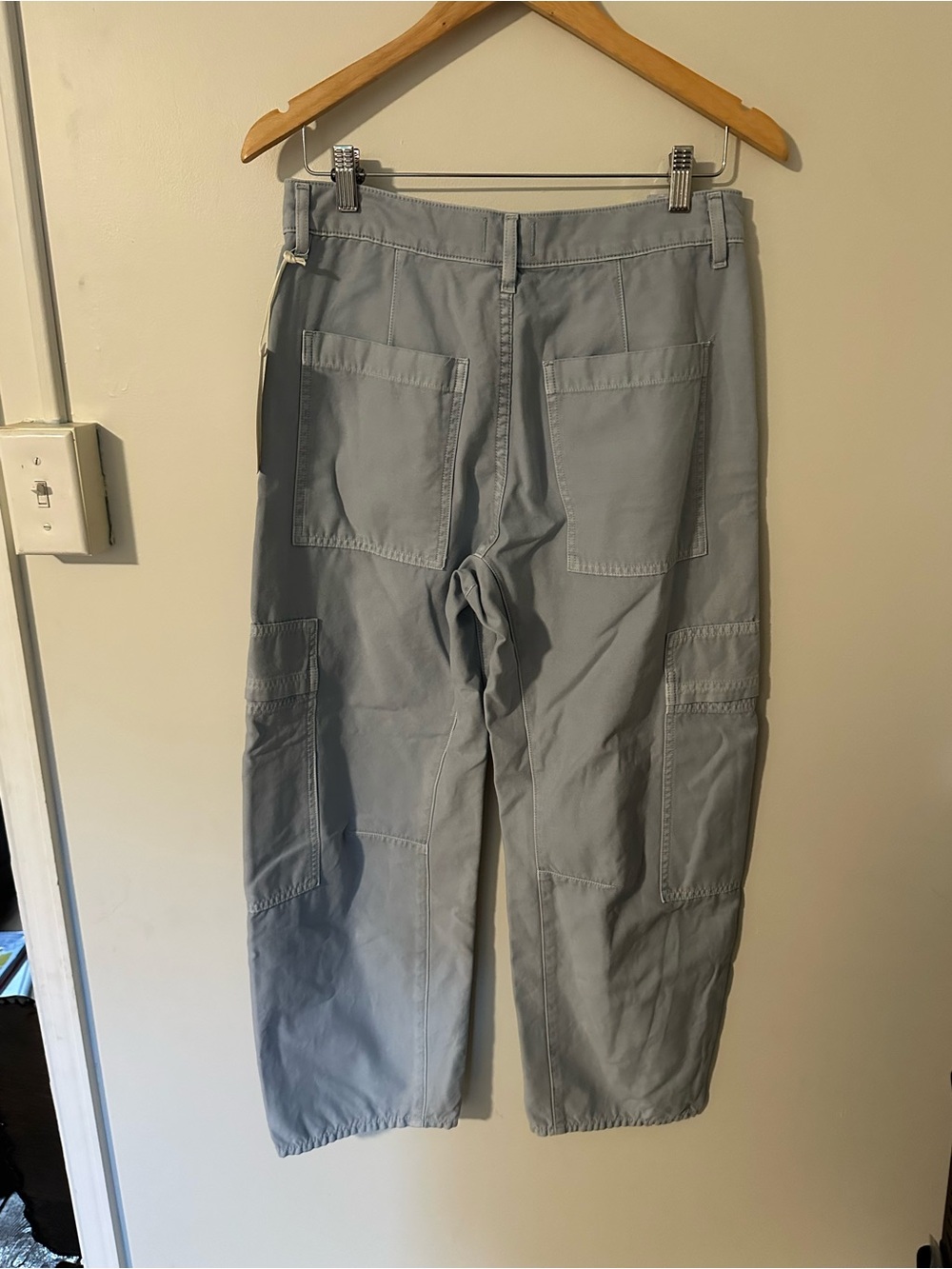 NWT Citizens of Humanity Marcelle cargo pants june blue 27 - Picture 7 of 9